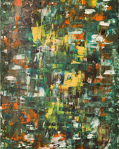 SPRING TRIOLOGY NO2/ OIL ON